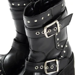 YOSUKE USA Mid-Calf Chunky Boots Outlet
