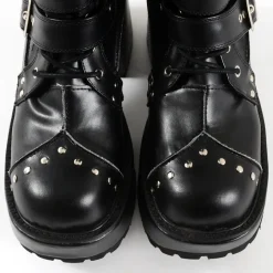 YOSUKE USA Mid-Calf Chunky Buckle Boots Hot
