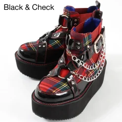 YOSUKE USA Platform Buckle High Top Shoes Hot