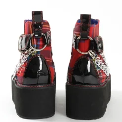 YOSUKE USA Platform Buckle High Top Shoes Hot