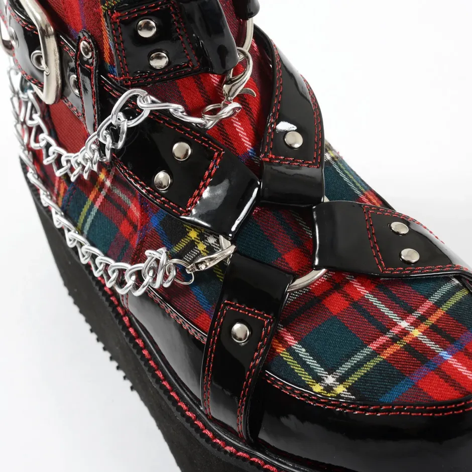 YOSUKE USA Platform Buckle High Top Shoes Hot