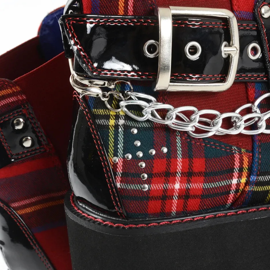 YOSUKE USA Platform Buckle High Top Shoes Hot