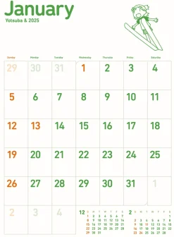 Calendars>Yotsuba&! 2025 Wall Calendar