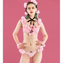 YUMMY MART Poodle Lingerie Set Hot