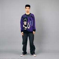 Yu Yu Hakusho Ugly Sweater Hiei Outlet