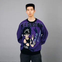 Yu Yu Hakusho Ugly Sweater Hiei Outlet