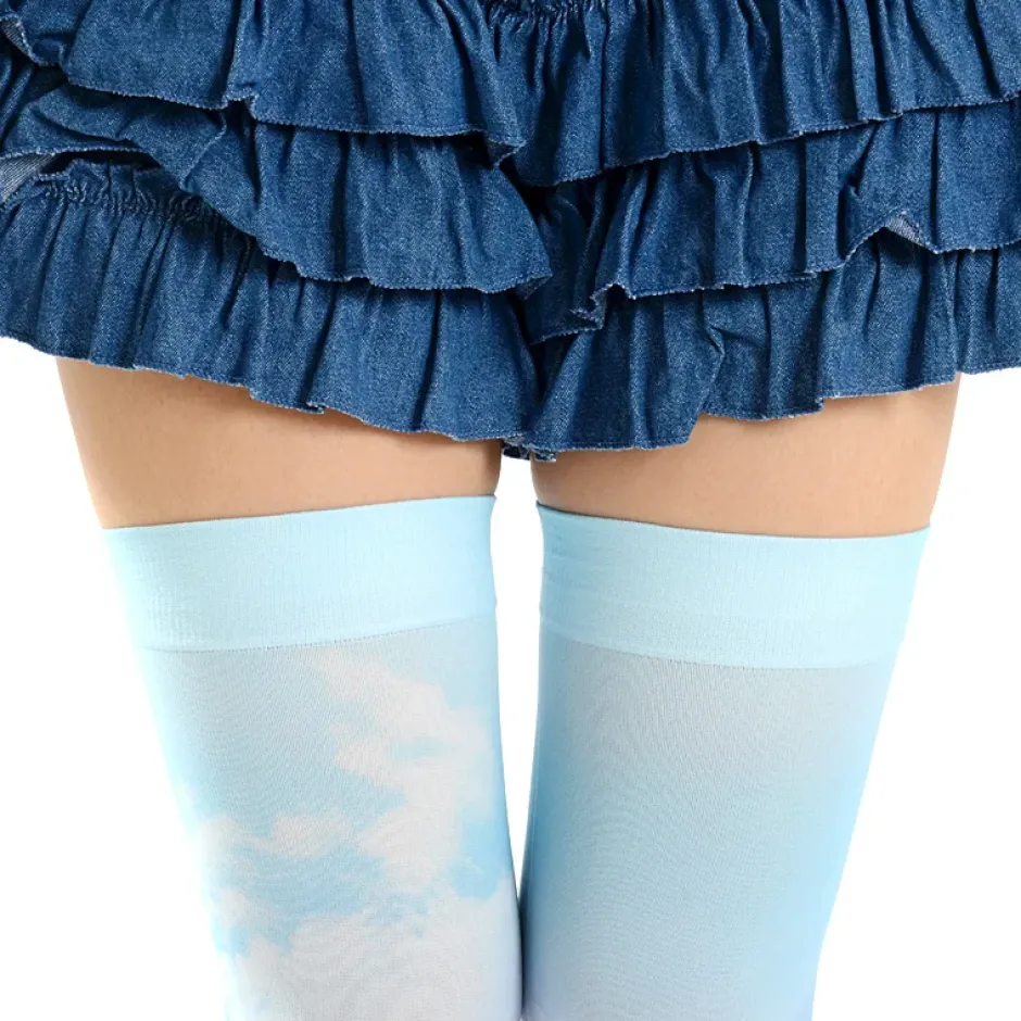 Zettairyoiki Blue Sky Thigh-High Tights Clearance