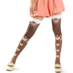 Footwear>Zettairyoiki Latte Art Thigh-High Tights