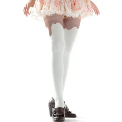 Footwear>Zettairyoiki Mint Chocolate Thigh-High Tights