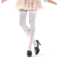 Zettairyoiki Sakura Bunny Blue Thigh-High Tights Hot