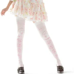 Footwear>Zettairyoiki Sakura Bunny Pink Thigh-High Tights