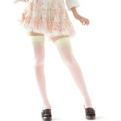 Footwear>Zettairyoiki Strawberry Milk Thigh-High Tights